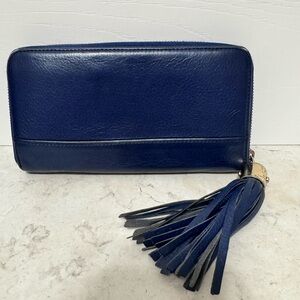 See by Chloe Blue tassel wallet